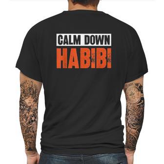 Calm Down Habibi Mens Back Print T-shirt | Favorety AU