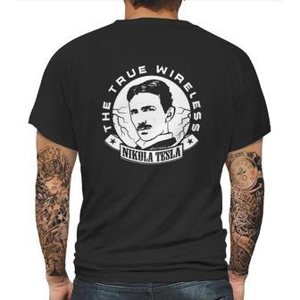 Calvin Mira Nikola Tesla The True Wireless Mens Back Print T-shirt | Favorety CA