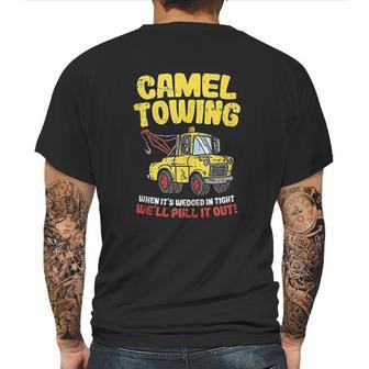 Camel Towing Funny Crude Tow Truck Recovery Workers Gift Mens Back Print T-shirt | Favorety DE