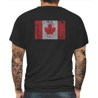 Canadian Flag Maple Leaf Canada Toronto Montreal Mens Back Print T-shirt | Favorety CA