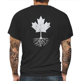 Canadian Roots Maple Leaf Canada Flag Design For Canadiens Mens Back Print T-shirt | Favorety AU