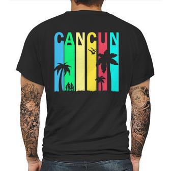 Cancun Retro Logo Mens Back Print T-shirt | Favorety AU