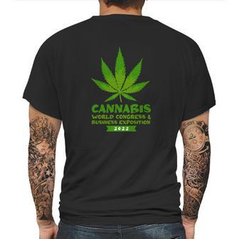 Cannabis World Congress Graphic Design Printed Casual Daily Basic Mens Back Print T-shirt | Favorety CA