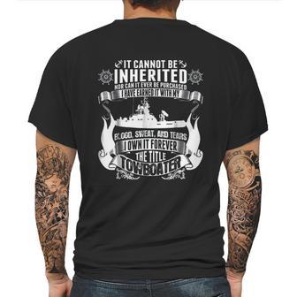 It Cannot Be Inherited Towboater Mens Back Print T-shirt | Favorety