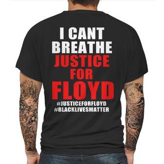 I Cant Breathe Justice For Floyd Mens Back Print T-shirt | Favorety UK