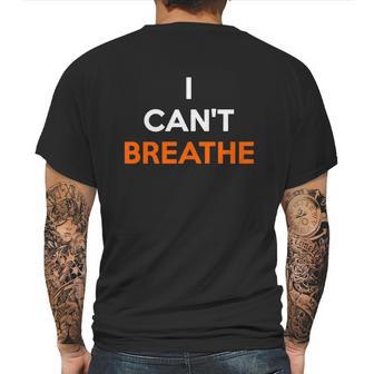 I Cant Breathe Orange Mens Back Print T-shirt | Favorety DE