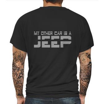 My Other Car Is A Jeep Mens Mens Back Print T-shirt | Favorety