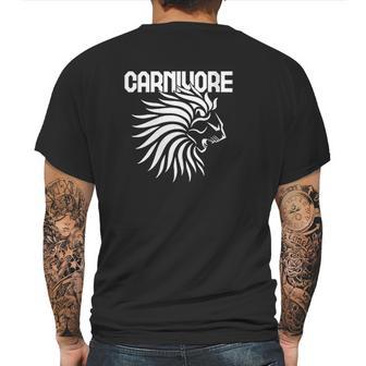 Carnivore Lion Meat Eater Mens Back Print T-shirt | Favorety DE