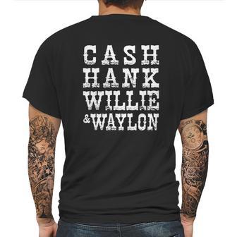 Cash Hank Willie Waylon Triblend Mens Back Print T-shirt | Favorety CA