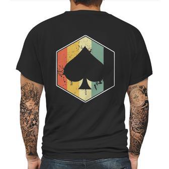 Cass Vintage Spade Retro Mens Back Print T-shirt | Favorety