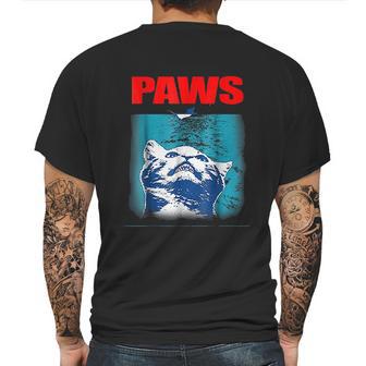 Cat Jaws Mens Back Print T-shirt | Favorety AU