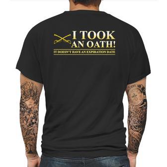 Cavalry Us Army I Took An Oath It Do Not Have An Expiration Date Mens Back Print T-shirt | Favorety CA