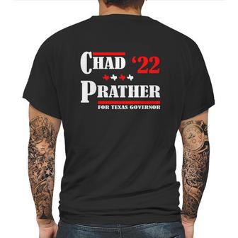 Chad Prather 2022 For Texas Governor Mens Back Print T-shirt | Favorety AU