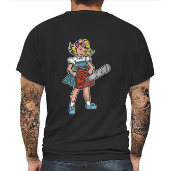 Chainsaw Girl Goth Punk Emo Retro Vintage Mens Back Print T-shirt | Favorety CA