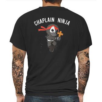 Chaplain Ninja Martial Arts Clergy Mens Back Print T-shirt | Favorety DE