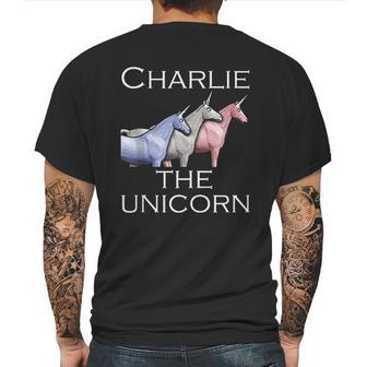 Charlie The Unicorns Shun Mens Back Print T-shirt | Favorety