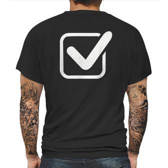 Check Mark Logo Mens Back Print T-shirt | Favorety CA