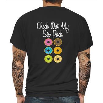 Check Out My Six Pack Funny Donut Ab Fake Muscle Mens Back Print T-shirt | Favorety AU