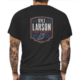 Checkered Flag Kyle Larson 2021 Mens Back Print T-shirt | Favorety AU