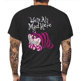 Cheshire Cat Were All Mad Here Cat Mens Back Print T-shirt | Favorety DE