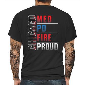 Chicago Med Chicago Pd Chicago Fire Chicago Proud Mens Back Print T-shirt | Favorety CA