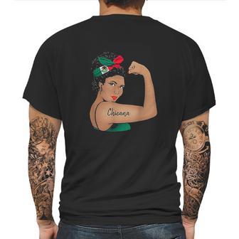 Chicana Girl Unbreakable Rosie The Riveter Mens Back Print T-shirt | Favorety CA