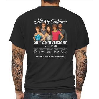 All My Children 50Th Anniversary 1970-2020 Signatures Shirt Mens Back Print T-shirt | Favorety AU