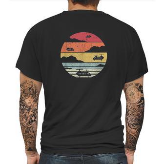 Chinook Helicopters Retro Style Pilot Mens Back Print T-shirt | Favorety