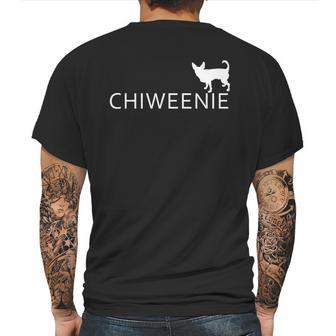 Chiweenie Dog Funny Logo Mens Back Print T-shirt | Favorety