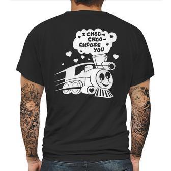 I Choo Choo Choose You Funny Valentines Day Gif Mens Back Print T-shirt | Favorety