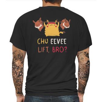 Chu Eevee Lift Bro Mens Back Print T-shirt | Favorety