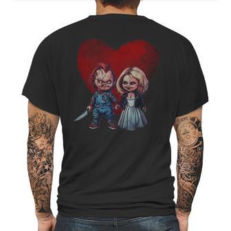 Chucky Love Tiffany Horror Lover Shirt Mens Back Print T-shirt | Favorety DE