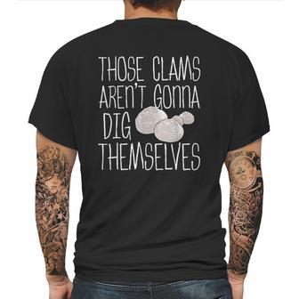 Clam Digger Gift Razor Littleneck Manila Clamdigger Gear Mens Back Print T-shirt | Favorety