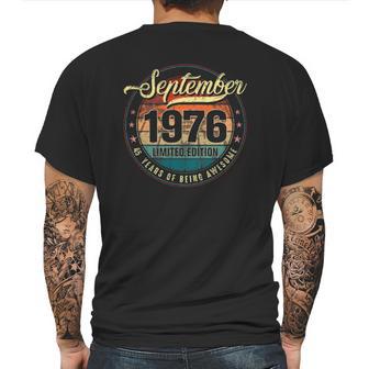 Classic 45 Years Old 45Th Birthday Born In September 1976 Ver2 Mens Back Print T-shirt | Favorety CA