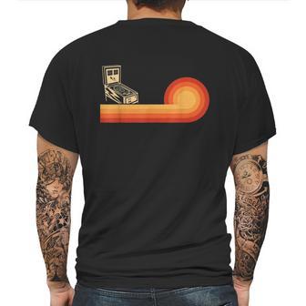 Classic Retro Pinball For Men Vintage Arcade Mens Back Print T-shirt | Favorety