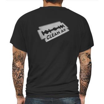 Clean Af Razor Blade Barber Mens Back Print T-shirt | Favorety DE