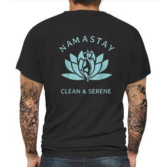 Clean And Serene Yoga Narcotics Anonymous Mens Back Print T-shirt | Favorety DE