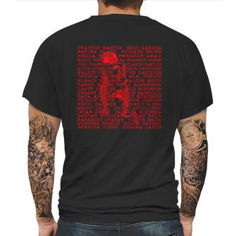 Colin Kaepernick And Names Of Police Brutality Victims Mens Back Print T-shirt | Favorety DE