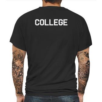 College Funny Animal House University Mens Back Print T-shirt | Favorety UK