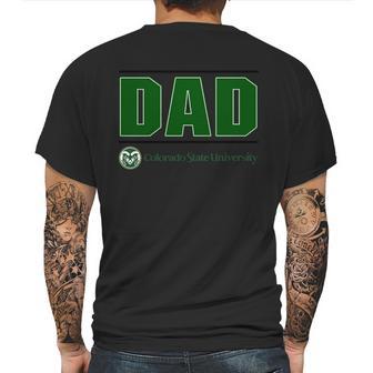 Colorado State University Fort Collins Proud Dad Parents Day Mens Back Print T-shirt | Favorety DE