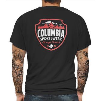 Columbia Mountain Mens Back Print T-shirt | Favorety AU