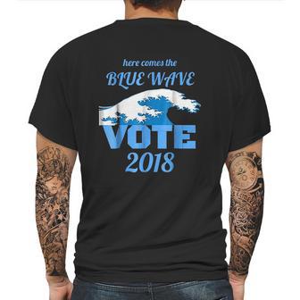 Here Comes The Blue Wave Mens Back Print T-shirt | Favorety DE