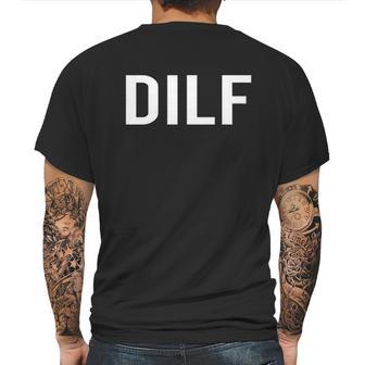 Comical Dilf Funny Dad Gift Husband Mens Back Print T-shirt | Favorety CA