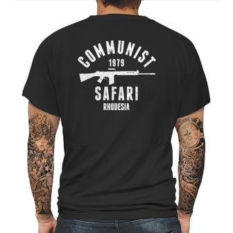 Communist Safari 1979 Rhodesia Light Infantry Mens Back Print T-shirt | Favorety DE