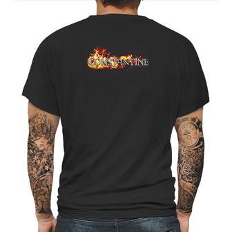 Constantine In Flames Mens Back Print T-shirt | Favorety