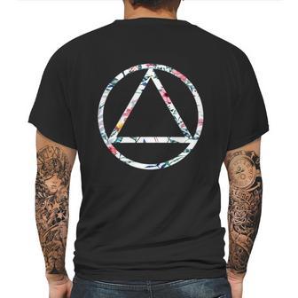 Cool Aa Symbol Narcotics Anonymous Na Aa Funny Gift Mens Back Print T-shirt | Favorety