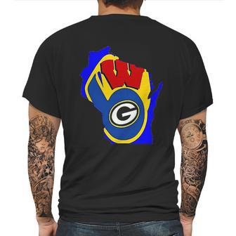 Cool Packers Brewers Badgers Mens Back Print T-shirt | Favorety UK