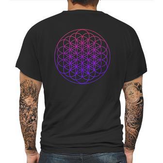 Cool Sacred Geometry Geometric Repeating Circles Trippy Yoga Mens Back Print T-shirt | Favorety UK