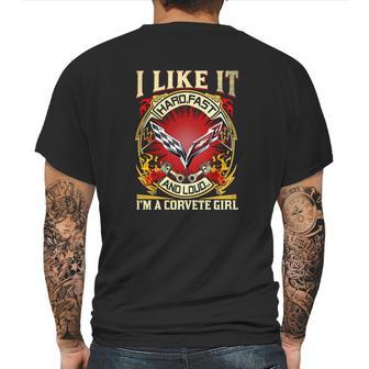 I Like It Corvette Girl Mens Back Print T-shirt | Favorety UK