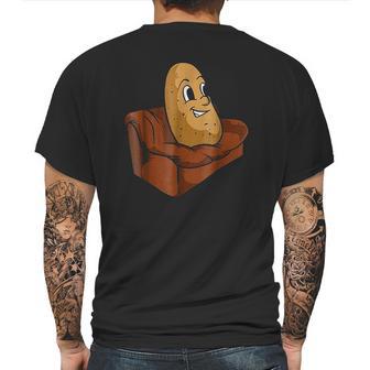 Couch Potato Funny Potato Television Sofa Cool Mens Back Print T-shirt | Favorety CA